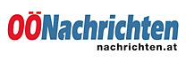 Logo Oberösterreichische Nachrichten: rot-blauer Schriftzug OÖ Nachrichten auf weißem Hintergrund