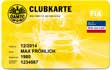Logo ÖAMTC: Beispiel einer Clubkarte mit schwarzer Schrift auf gelbem Hintergrund.